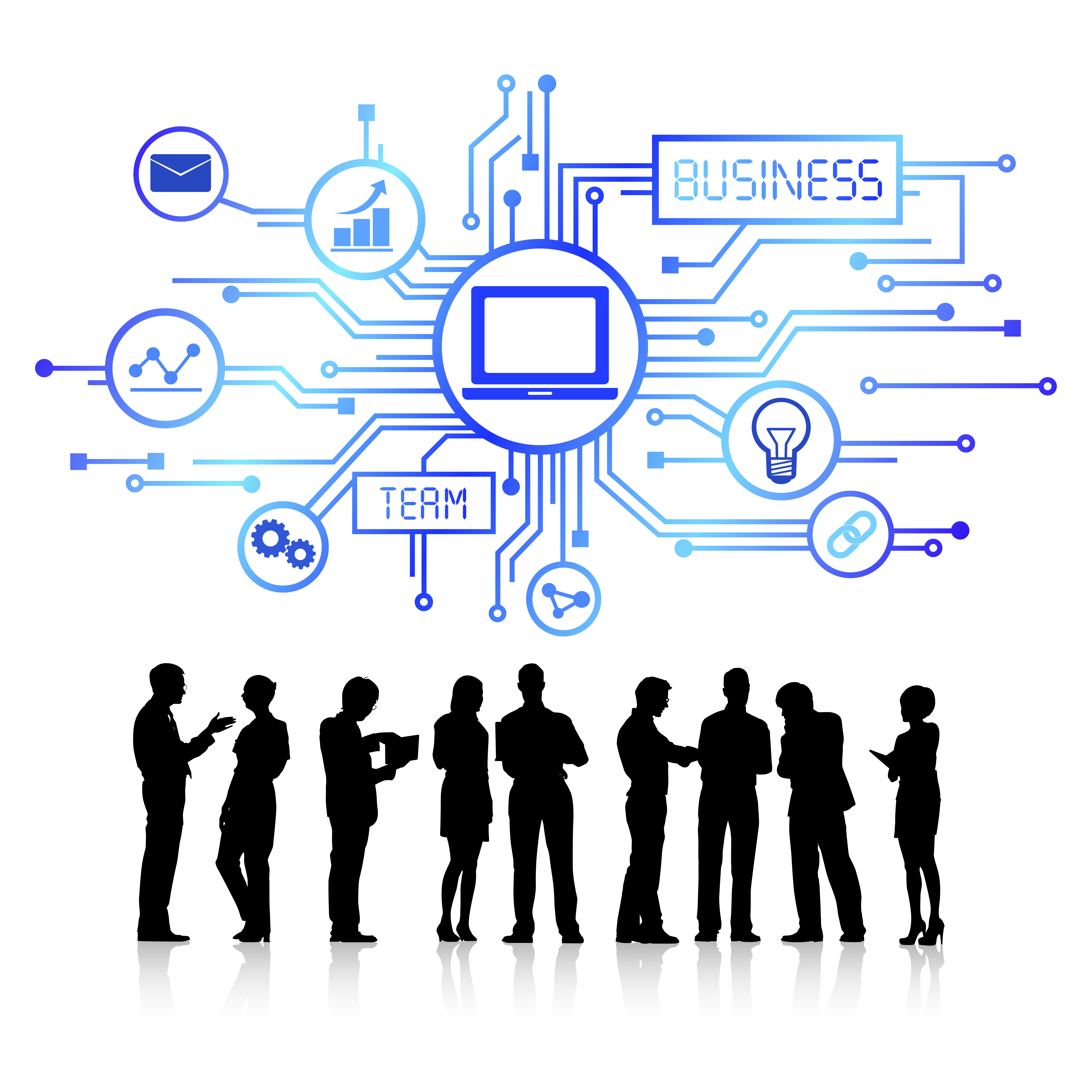 Business consulting team collaboration